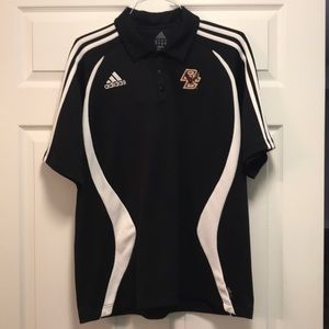 Adidas men’s L Boston college polo shirt
